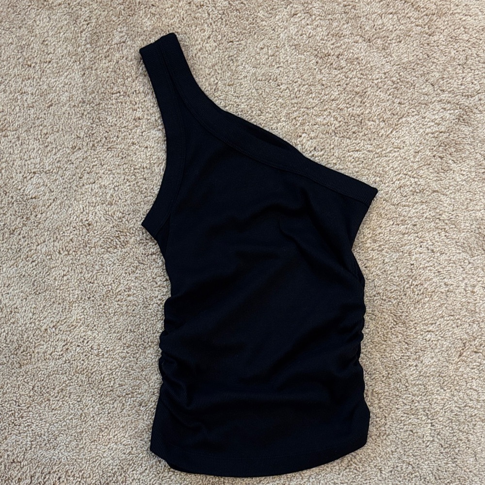 New NWT Michael Stars Olive One Shoulder Tank Top XS